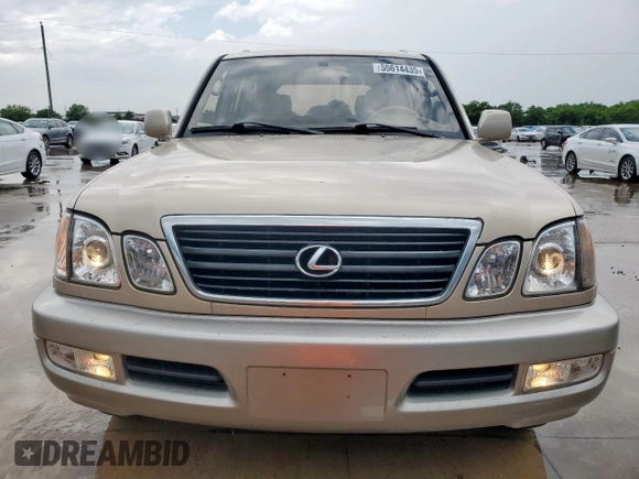 2000 Lexus LX 470 with VIN JT6HT00W8Y0118377, listed as a Copart auction lot 55614435 with 230,542 mi miles and Clean Title. Bid and sale history available at carsss.com. Image 5.