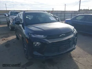 2022 Chevrolet TrailBlazer RS with VIN KL79MTSL4NB033340, listed as a IAAI auction lot 41366003 with 44,343 mi miles. Bid and sale history available at carsss.com. Image 1.