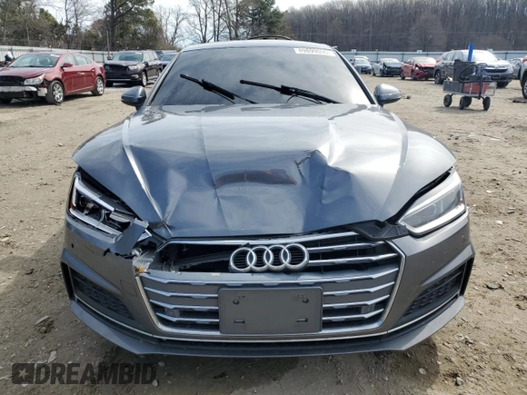 2018 Audi A5 Sportback Premium Plus with VIN WAUENCF54JA061579, listed as a Copart auction lot 49899095 with 90,295 mi miles and Salvage Title. Bid and sale history available at DreamBid. Image 5.