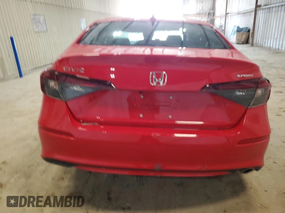 2025 Honda Civic Sport with VIN 2HGFE2F55SH569128, listed as a Copart auction lot 48880825 with Not provided miles and Non repairable. Bid and sale history available at DreamBid. Image 6.