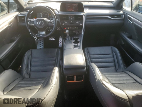 2022 Lexus RX 350 F Sport with VIN 2T2SZMDA3NC318017, listed as a Copart auction lot 86857654 with 54,131 mi miles and Salvage title. Bid and sale history available at DreamBid. Image 8.
