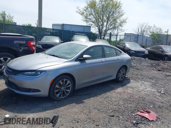 2016 Chrysler 200 S with VIN 1C3CCCBB1GN133033, listed as a IAAI auction lot 42121605 with 1 mi miles. Bid and sale history available at carsss.com. Image 22.