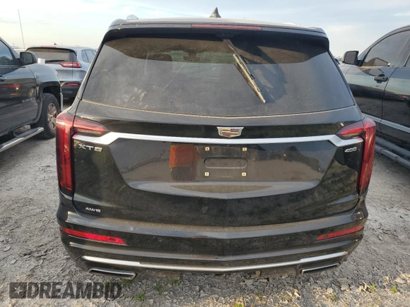 2020 Cadillac XT6 AWD Premium Luxury with VIN 1GYKPFRS5LZ227559, listed as a Copart auction lot 76241174 with 0 mi miles and Salvage Title. Bid and sale history available at carsss.com. Image 6.