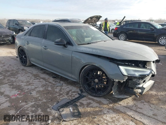 2019 Audi S4 Premium Plus z VIN WAUB4AF41KA000919, wystawiony jako IAAI lot #41315842 z przebiegiem 55 939 mil mil oraz . Historia ofert i sprzedaży dostępna na DreamBid. Obrazek 1.