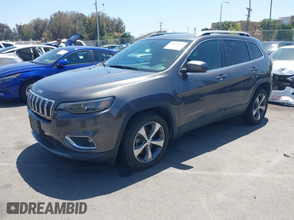 2020 Jeep Cherokee Limited with VIN 1C4PJLDB6LD582255, listed as a IAAI auction lot 42493155 with 73,371 mi miles and . Bid and sale history available at DreamBid. Image 2.