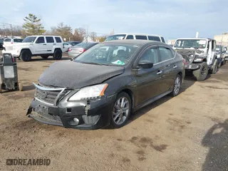 2013 Nissan Sentra SV with VIN 3N1AB7AP8DL734481, listed as a IAAI auction lot 41658381 with 135,576 mi miles. Bid and sale history available at carsss.com. Image 2.