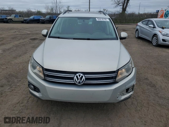 2013 Volkswagen Tiguan S with VIN WVGJV3AX0DW561431, listed as a Copart auction lot 55918795 with 246,907 mi miles and Salvage title. Bid and sale history available at DreamBid. Image 5.