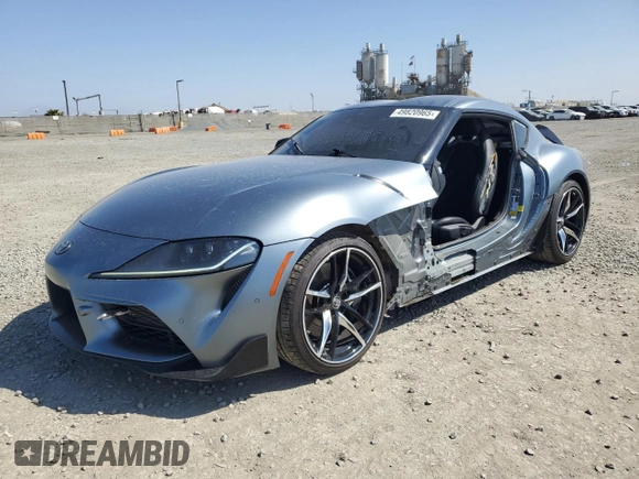 2021 Toyota Supra 3.0 with VIN WZ1DB0C06MW039378, listed as a Copart auction lot 49820965 with Not provided miles and Salvage title. Bid and sale history available at DreamBid. Image 1.