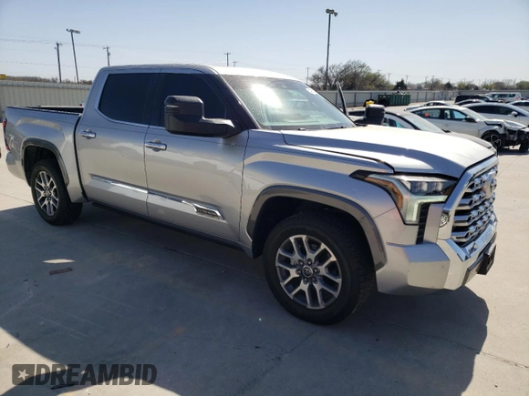 2022 Toyota Tundra 1794 Edition with VIN 5TFMA5ABXNX005457, listed as a Copart auction lot 49793525 with 58,484 mi miles and Clean title. Bid and sale history available at DreamBid. Image 4.