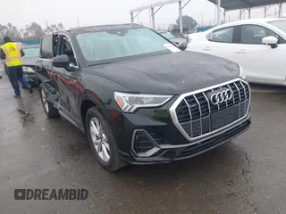 2024 Audi Q3 S line Premium with VIN WA1DECF37R1074877, listed as a IAAI auction lot 41495818 with 4,529 mi miles. Bid and sale history available at carsss.com. Image 1.