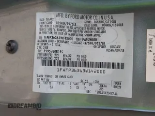 2003 Ford Focus SE Fleet с VIN 1FAFP36363W142000, выставлен на аукционе IAAI как лот 39992234 с пробегом 317 957 миль миль и . История ставок и продаж доступна на DreamBid. Изображение 9.