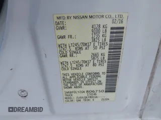 2016 Nissan NV Cargo S z VIN 1N6BF0LY2GN806750, wystawiony jako IAAI lot #42176037 z przebiegiem 173 846 mil mil oraz . Historia ofert i sprzedaży dostępna na DreamBid. Obrazek 9.