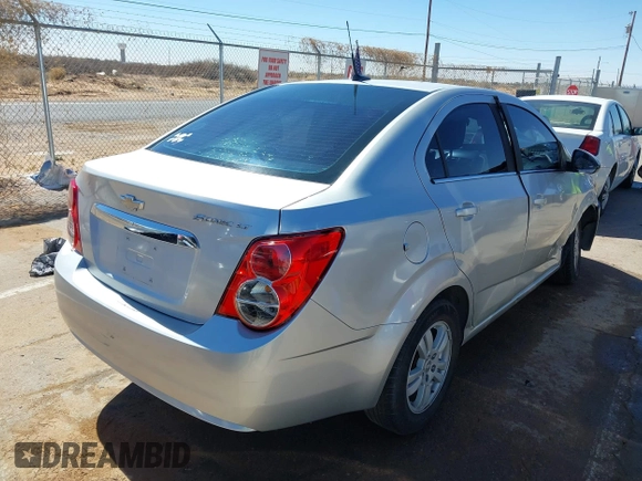 2014 Chevrolet Sonic LT with VIN 1G1JC5SH5E4178314, listed as a IAAI auction lot 41657818 with 139,959 mi miles and . Bid and sale history available at DreamBid. Image 4.