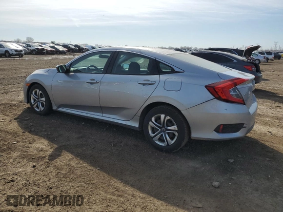 2016 Honda Civic LX with VIN 19XFC2F58GE049321, listed as a Copart auction lot 48092535 with 145,326 mi miles and Salvage Title. Bid and sale history available at carsss.com. Image 2.