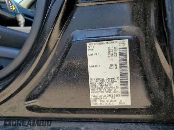 2018 Nissan Altima 2.5 S with VIN 1N4AL3AP5JC291965, listed as a Copart auction lot 52528915 with 88,994 mi miles and Clean Title. Bid and sale history available at carsss.com. Image 12.