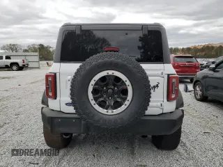 2023 Ford Bronco with VIN 1FMEE5DPXPLB37267, listed as a Copart auction lot 49710375 with 44,950 mi miles and Salvage Title. Bid and sale history available at DreamBid. Image 6.