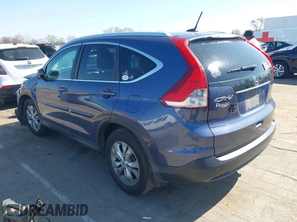 2013 Honda CR-V EX-L with VIN 2HKRM3H74DH513193, listed as a IAAI auction lot 41781093 with 94,003 mi miles and . Bid and sale history available at DreamBid. Image 3.