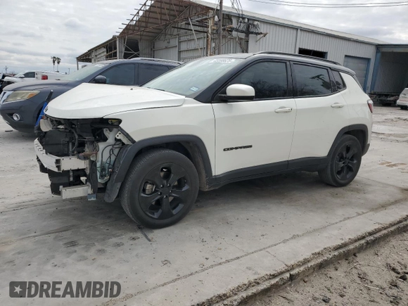 2019 Jeep Compass Altitude with VIN 3C4NJCBB5KT649267, listed as a Copart auction lot 45898625 with 39,751 mi miles and Salvage Title. Bid and sale history available at carsss.com. Image 1.