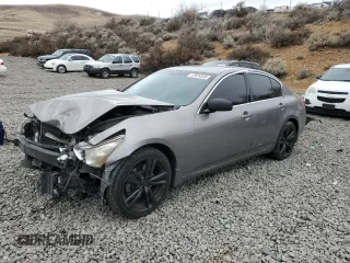 2007 Infiniti G35 Sedan G35x with VIN JNKBV61F37M810207, listed as a Copart auction lot 47634545 with 238,387 mi miles and Salvage Title. Bid and sale history available at carsss.com. Image 1.