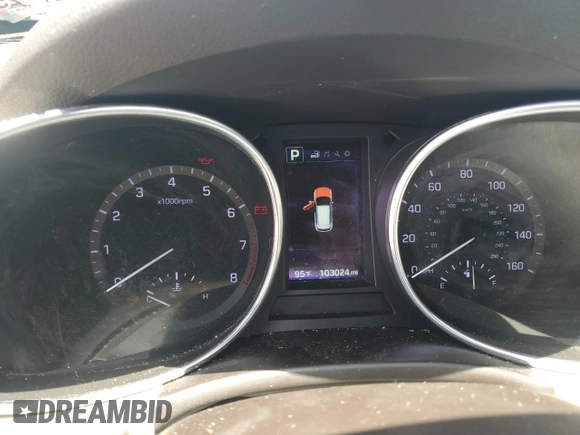 2017 Hyundai Santa Fe 2.4L with VIN 5XYZU3LB4HG421235, listed as a Copart auction lot 62025245 with 103,024 mi miles and Clean title. Bid and sale history available at DreamBid. Image 10.