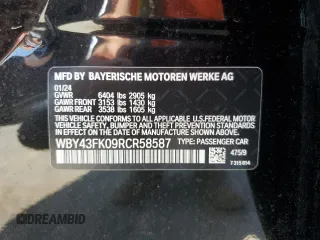 2024 BMW i5 M60 z VIN WBY43FK09RCR58587, wystawiony jako Copart lot #67396684 z przebiegiem 387 mil mil oraz Szkody całkowita. Historia ofert i sprzedaży dostępna na DreamBid. Obrazek 13.