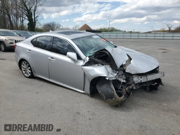 2010 Lexus IS 250 with VIN JTHCF5C2XA5043723, listed as a Copart auction lot 53278185 with Not Provided miles and Salvage Title. Bid and sale history available at carsss.com. Image 4.