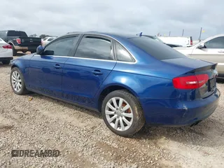 2013 Audi A4 Premium with VIN WAUAFAFL5DA123641, listed as a IAAI auction lot 40809477 with 1 mi miles. Bid and sale history available at carsss.com. Image 3.