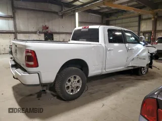 2023 Ram 2500 Laramie with VIN 3C6UR5FLXPG632054, listed as a Copart auction lot 51972575 with 79,647 mi miles and Salvage Title. Bid and sale history available at carsss.com. Image 3.