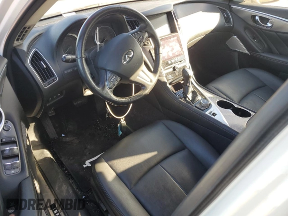 2017 Infiniti Q50 2.0t Sport with VIN JN1CV7AR9HM681349, listed as a Copart auction lot 79886244 with 67,874 mi miles and Salvage Title. Bid and sale history available at carsss.com. Image 8.