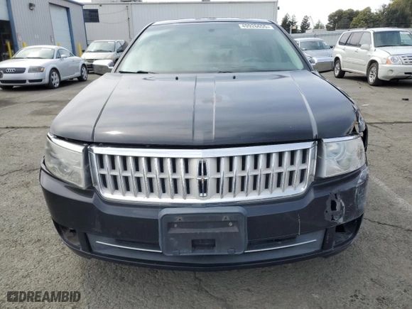 2007 Lincoln MKZ with VIN 3LNHM26T57R620658, listed as a Copart auction lot 49926655 with 186,084 mi miles and Clean Title. Bid and sale history available at carsss.com. Image 5.