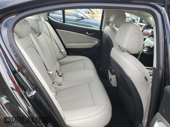 2021 Genesis G70 2.0T with VIN KMTG64LA9MU076535, listed as a Copart auction lot 42027754 with 20,446 mi miles. Bid and sale history available at carsss.com. Image 10.