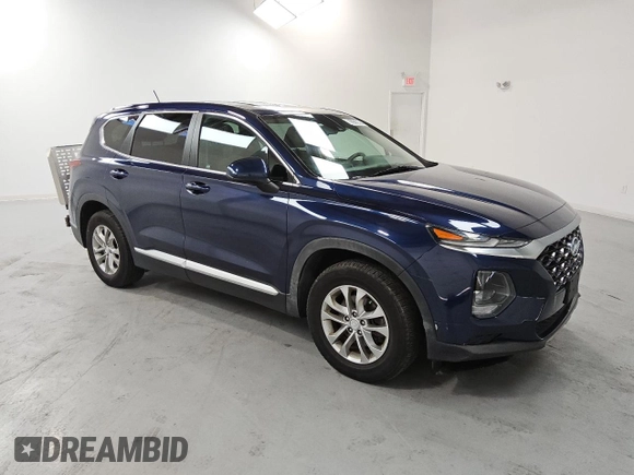 2019 Hyundai Santa Fe SE with VIN 5NMS23AD5KH010970, listed as a Copart auction lot 62312925 with 80,017 mi miles and Clean title. Bid and sale history available at DreamBid. Image 4.
