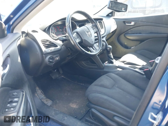 2013 Dodge Dart SXT with VIN 1C3CDFBA0DD332923, listed as a IAAI auction lot 41737390 with 120,740 mi miles. Bid and sale history available at carsss.com. Image 5.