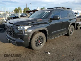 2023 Toyota Sequoia SR5 with VIN 7SVAAABA5PX001259, listed as a Copart auction lot 62706504 with 20,865 mi miles and Salvage Title. Bid and sale history available at carsss.com. Image 1.