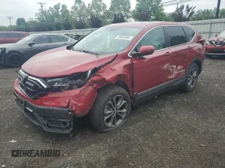 2022 Honda CR-V EX-L with VIN 7FARW2H82NE017939, listed as a Copart auction lot 59694985 with 58,214 mi miles and Salvage title. Bid and sale history available at DreamBid. Image 1.