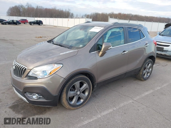 2014 Buick Encore Leather with VIN KL4CJCSB3EB739931, listed as a IAAI auction lot 41891726 with 113,473 mi miles and . Bid and sale history available at carsss.com. Image 2.
