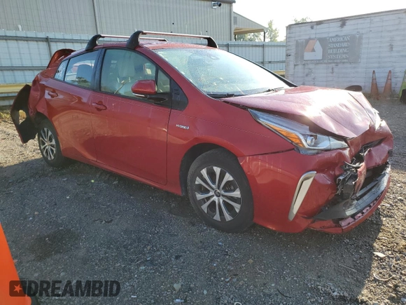 2019 Toyota Prius LE with VIN JTDL9RFU6K3003892, listed as a Copart auction lot 55419575 with 79,144 mi miles and Salvage Title. Bid and sale history available at DreamBid. Image 4.