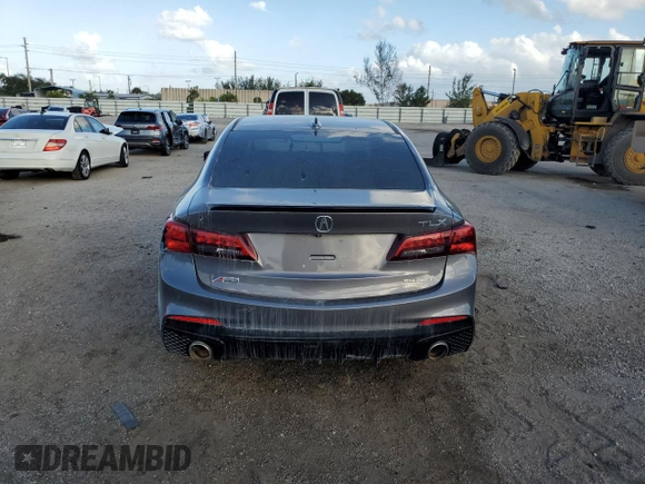 2020 Acura TLX w/A-Spec Pkg with VIN 19UUB3F69LA001401, listed as a Copart auction lot 80886844 with 0 mi miles and Salvage Title. Bid and sale history available at carsss.com. Image 6.
