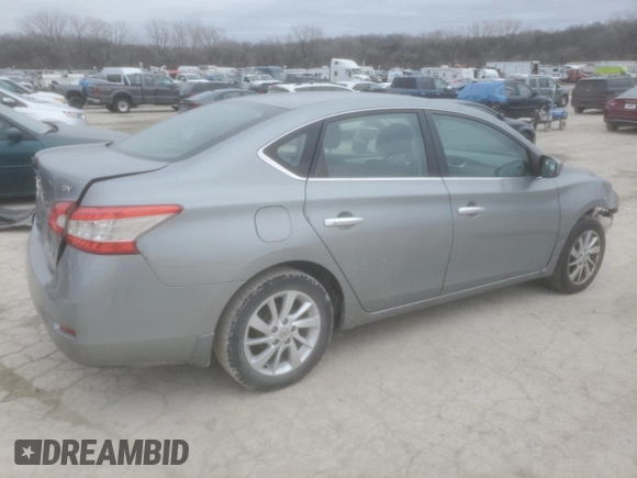 2013 Nissan Sentra S with VIN 3N1AB7AP7DL673642, listed as a Copart auction lot 44139595 with 179,149 mi miles and Salvage Title. Bid and sale history available at DreamBid. Image 3.