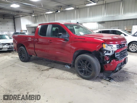 2024 Chevrolet Silverado 1500 with VIN 1GCRDEED2RZ401790, listed as a Copart auction lot 50150575 with 7,244 mi miles and Salvage Title. Bid and sale history available at DreamBid. Image 4.