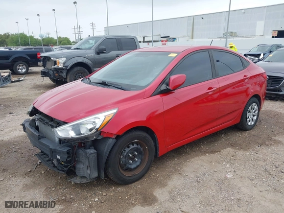 2016 Hyundai Accent SE with VIN KMHCT4AE6GU125539, listed as a IAAI auction lot 41906648 with 100,323 mi miles. Bid and sale history available at carsss.com. Image 2.