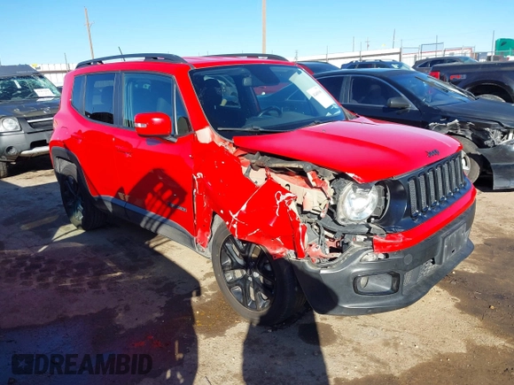 2017 Jeep Renegade Latitude z VIN ZACCJABB6HPF76261, wystawiony jako IAAI lot #41469168 z przebiegiem 99 896 mil mil oraz . Historia ofert i sprzedaży dostępna na DreamBid. Obrazek 1.
