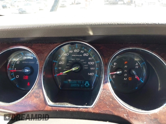 2010 Ford Taurus SEL with VIN 1FAHP2EW1AG148874, listed as a IAAI auction lot 41129750 with 205,578 mi miles and . Bid and sale history available at carsss.com. Image 7.