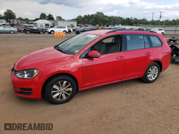 2017 Volkswagen Golf SportWagen S with VIN 3VWC17AU6HM506264, listed as a Copart auction lot 68560744 with Not Provided miles and Clean Title. Bid and sale history available at carsss.com. Image 1.