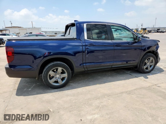 2023 Honda Ridgeline RTL with VIN 5FPYK3F50PB011150, listed as a Copart auction lot 58273325 with 38,742 mi miles and Salvage title. Bid and sale history available at DreamBid. Image 3.
