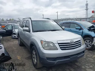2009 Kia Borrego LX with VIN KNDJJ741595014294, listed as a IAAI auction lot 41866678 with 216,554 mi miles. Bid and sale history available at carsss.com. Image 1.