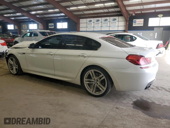 2015 BMW 6 Series 650i xDrive with VIN WBA6B4C54FD761440, listed as a Copart auction lot 45851515 with 64,060 mi miles and Salvage Title. Bid and sale history available at DreamBid. Image 2.