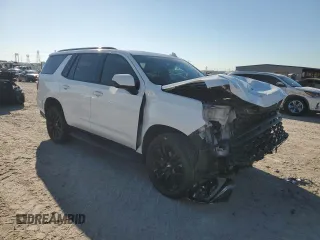 2021 Chevrolet Tahoe LS with VIN 1GNSCMKD5MR293121, listed as a Copart auction lot 73419424 with 75,657 mi miles and Salvage title. Bid and sale history available at DreamBid. Image 4.