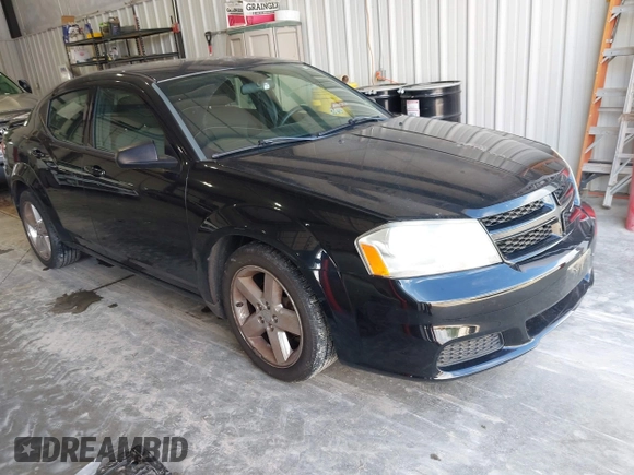 2014 Dodge Avenger SE with VIN 1C3CDZAB0EN202602, listed as a IAAI auction lot 42133657 with 130,741 mi miles. Bid and sale history available at carsss.com. Image 1.