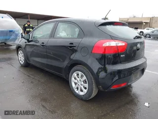 2013 Kia Rio LX with VIN KNADM5A35D6302623, listed as a IAAI auction lot 41626083 with 114,132 mi miles. Bid and sale history available at carsss.com. Image 3.